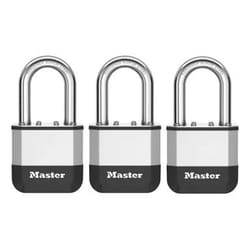 MASTER LOCK PK5EURTRILF lucchetto Lucchetto senza ceppo 3 pz