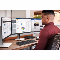 HP E-Series E24 G4 23.8" Full HD LCD Nero, Argento - Vista aggiuntiva 6