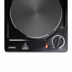 Livoo DOC167N piano cottura Nero Da incasso 26 cm Piastra sigillata 1 Fornello(i)