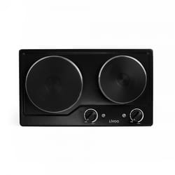 Livoo DOC168N piano cottura Nero Da incasso 45 cm Piastra sigillata 2 Fornello(i)