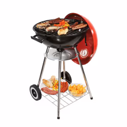 Un gusto autentico e un'esperienza unica. Barbecue a carbonella Piano cottura Ø 41 cm Griglia di cottura cromata Rivestimento ...