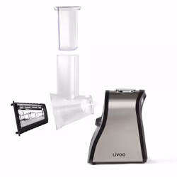 Livoo DOP192 grattugia e spiralizzatore elettrici Grattugia elettrica Acciaio inox Nero, Acciaio inox - Vista aggiuntiva 6