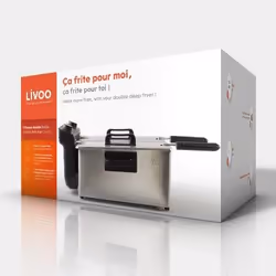 Livoo DOC217 friggitrice Doppia 6 L Indipendente 3300 W Argento - Vista aggiuntiva 5