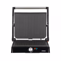 Livoo DOC223, Nero, Acciaio inox, Rettangolare, Pulsanti, Manopola, 290 x 230 mm, 230 °C
