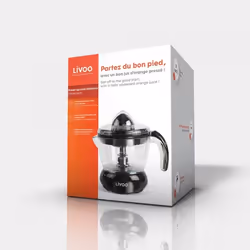 Livoo DOD131N spremiagrumi Estrattore di succo 25 W Nero, Trasparente - Vista aggiuntiva 5