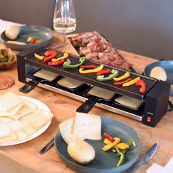 Livoo DOC259 griglia per raclette 4 persona(e) 800 W Nero