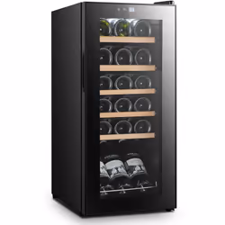 Servi le tue bottiglie di vino alla giusta temperatura Moderna ed efficiente, questa cantinetta può riscaldare fino a 18 bott ...