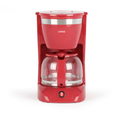 caffettiera filtro 12 tazze 800w rossa - dod163rc - livoo