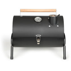 barbecue affumicatore portatile 33,5x22 cm nero - doc269 - livoo