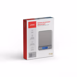 Livoo DOM474 bilancia da cucina Acciaio inox Superficie piana Rettangolo Bilancia da cucina elettronica - Vista aggiuntiva 6