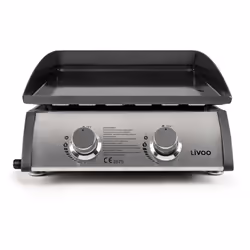- - 2 bruciatori in acciaio inox con potenza di 5 kW - Piastra di cottura estraibile in acciaio smaltato 48 x 36 cm - Spessor ...