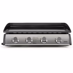 - - 4 bruciatori in acciaio inox con potenza di 10 kW - Piastra di cottura estraibile in acciaio smaltato 76 x 36 cm - Spesso ...