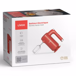 Livoo DOP243R sbattitore Sbattitore manuale 250 W Rosso - Vista aggiuntiva 5