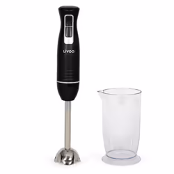 Frullatore a immersione Livoo DOP245N. Robusta potenza da 400 W con due velocità distinte, che offre grandi prestazioni per m ...