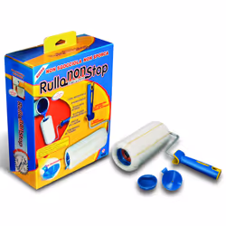 Nespoli Group Rullo No Stop con serbatoio ricaricabile, Rullo per verniciare, Blu, Bianco, Giallo, Parete, 1 pz