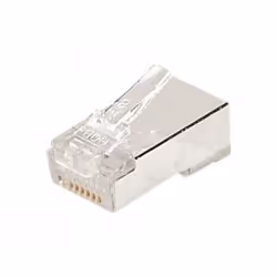 Hypertec 920850-HY, RJ45, Metallico, Trasparente, Cat5e, S/UTP (STP), 10 pz