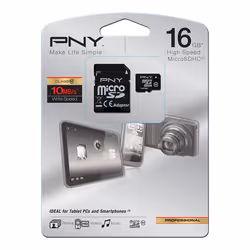 PNY MicroSD 16 GB Classe 10 - Vista aggiuntiva 2