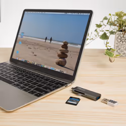 PNY R-TC-UA-3N1E01-RB lettore di schede USB 3.2 Gen 1 (3.1 Gen 1) Type-C Metallico - Vista aggiuntiva 4