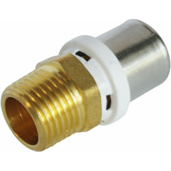 SOMATHERM FOR YOU - / 5608-20-15 - Raccordo diritto maschio della piegatura del tubo multistrato Ø20 - Maschio 15/21 (1/2 '') Per collegare un tubo