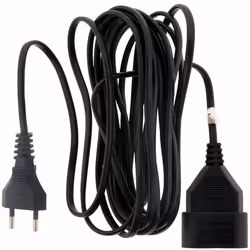 Prolongateur 6 A nero, ideale per collegare dispositivi elettrici domestici. Potenza max 1380 W sotto 230 V cavo ho3vh2-f di ...