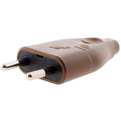 Zenitech - Spina maschio 2P 6A, colore: marrone