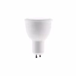 Lampadina LED collegata. Base: GU10. Potenza: 4,5 W. Flusso luminoso: 380Lm. Luminosità regolabile. Consumo: 4,5 kWh/1000 ore ...