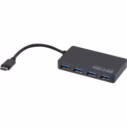 Hypertec 021308-HY, USB 3.2 Gen 1 (3.1 Gen 1) Type-C, USB 3.2 Gen 1 (3.1 Gen 1) Type-A, 5000 Mbit/s, Nero, 0,1 m, USB