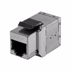 Dexlan Cat6 F/F, Metallico, RJ-45, RJ-45, Femmina, Femmina