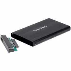 Dexlan 738308 contenitore di unità di archiviazione Box esterno HDD/SSD Nero 2.5"