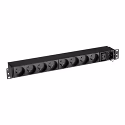 Eaton FlexPDU 8 FR, Basic, 1U, Monofase, Montaggio a rack, Orizzontale/Verticale, Nero