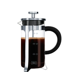 Melitta French Press Premium Сaffettiera a stantuffo Nero, Acciaio inox, Trasparente