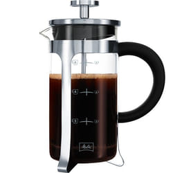 Melitta French Press Premium Сaffettiera a stantuffo Nero, Acciaio inox, Trasparente