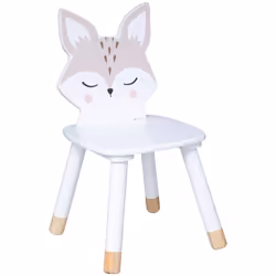 Sedia per bambini in volpe bianca - Atmosphera createur d'interieur. Colore : Multicolore. Materiale principale : Panneau de ...