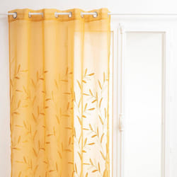Atmosphera - Tenda a rete izzy giallo senape 140x240cm créateur d'intérieur