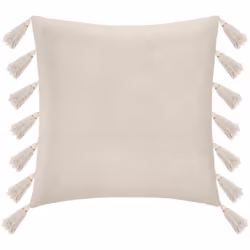 Cuscino beige "gypsy" 50x50cm - Atmosphera createur d'interieur. Colore : Ivoire. Materiale principale : Coton. Lunghezza : 5 ...
