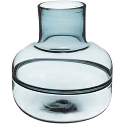 Atmosphera - Vaso piatto line in vetro grigio h24cm créateur d'intérieur