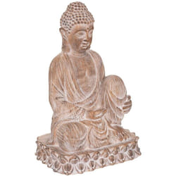 Atmosphera - Statuetta buddha effetto legno h67cm créateur d'intérieur