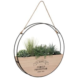 Atmosphera - Pianta artificiale pensile krista in legno e metallo d44cm créateur d'intérieur
