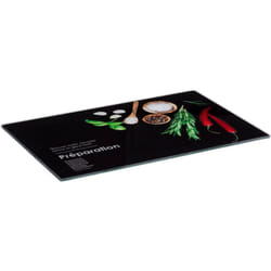 Five - 5 tagliere 30x20cm black edition in vetro