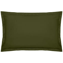 Atmosphera - Fodera per cuscino carina in cotone 50x70cm verde cachi créateur d'intérieur