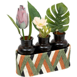 Atmosphera - Set di 3 soliflores koni h26cm multicolore créateur d'intérieur
