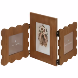 Pell mell "briana" 3 foto marrone - Atmosphera createur d'interieur. Colore : Marron. Materiale principale : Panneau de fibre ...