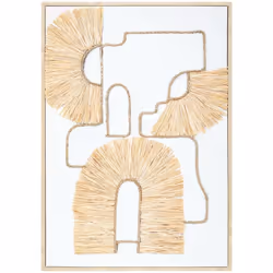 Appendiabiti da parete "inaya" 50x70cm bianco - Atmosphera createur d'interieur. Colore : Blanc. Materiale principale : Polye ...