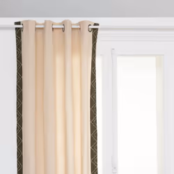 Tenda "panama esotico" 140x260cm bianco avorio - Atmosphera createur d'interieur. Colore : Beige. Materiale principale : Coto ...