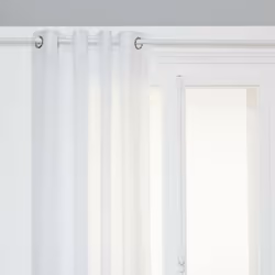 Tenda a rete "paxta" 135x240cm bianco - Atmosphera createur d'interieur. Colore : Blanc. Materiale principale : Polyester. Lu ...