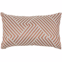 Cuscino da esterno "deyo" 30x50cm rosa terracotta - Atmosphera createur d'interieur. Colore : Terracotta. Materiale principal ...