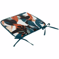 Coprisedia da esterno 38x38cm blu anatra - Atmosphera createur d'interieur. Colore : Multicolore. Materiale principale : Poly ...