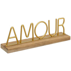 Atmosphera - Parola da mettere il floreale l25,5cm oro créateur d'intérieur