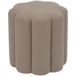 Atmosphera - Pouf floreale 38x40cm beige créateur d'intérieur
