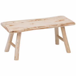Panca "woody" l70cm - Atmosphera createur d'interieur. Colore : Beige. Materiale principale : Peuplier. Lunghezza : 70.00 cm. ...